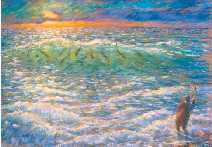 Bluefish in a Wave